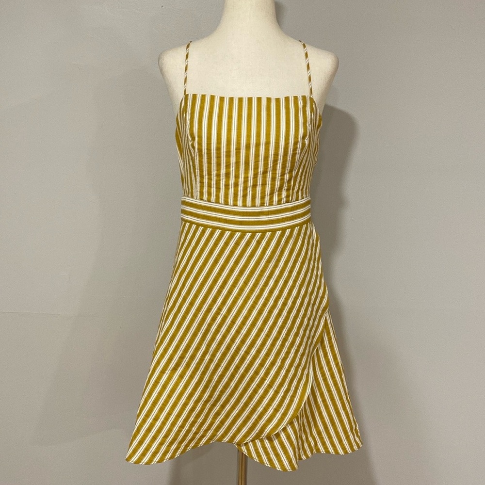 Lulu’s Central Park Yellow and White Striped Dress - Picture 5 of 7